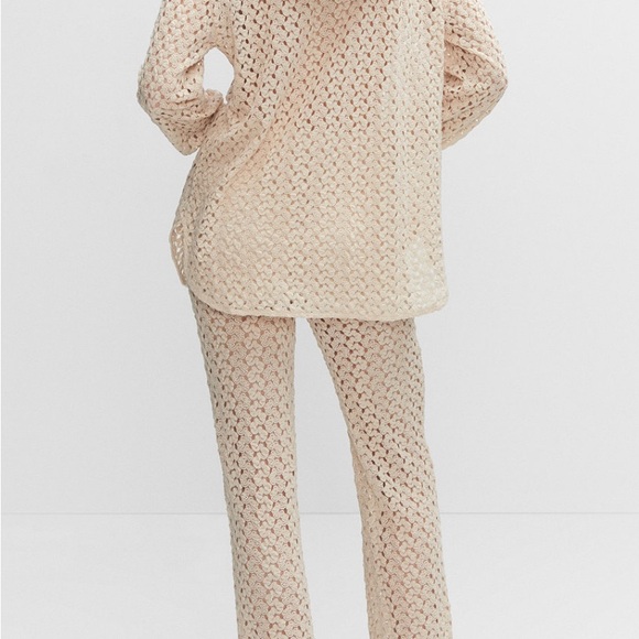 Mango off-white crochet shirt - Picture 4 of 6